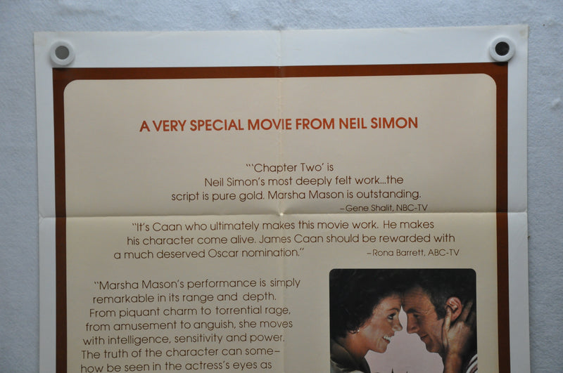 1979 Neil Simon's Chapter Two Original 1SH Movie Poster 27 x 41 James Caan, Mars   - TvMovieCards.com
