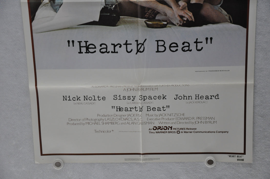 1980 Heart Beat Original 1SH Movie Poster 27 x 41 Nick Nolte, Sissy Spacek, John   - TvMovieCards.com