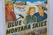 Blue Mountain Skies Original 1SH Movie Poster Gene Autry Smiley Burnette   - TvMovieCards.com