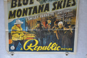 Blue Mountain Skies Original 1SH Movie Poster Gene Autry Smiley Burnette   - TvMovieCards.com