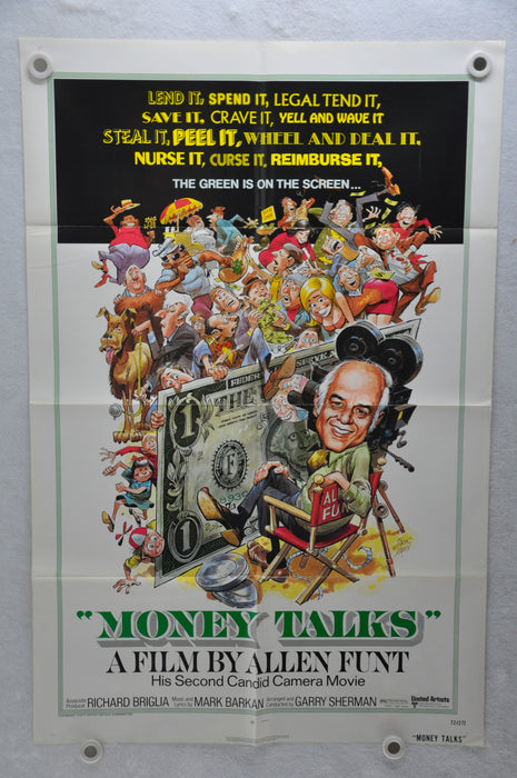 1972 Money Talks Original 1SH Movie Poster 27 x 41 Muhammad Ali, David McHarris,   - TvMovieCards.com