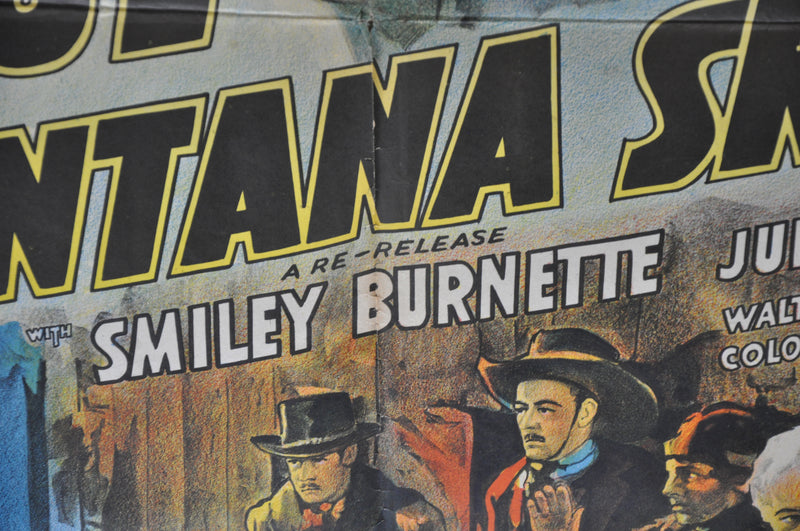 Blue Mountain Skies Original 1SH Movie Poster Gene Autry Smiley Burnette   - TvMovieCards.com