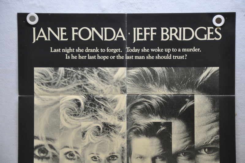 1986 The Morning After Original 1SH Movie Poster 27 x 41 Jane Fonda Jeff Bridges   - TvMovieCards.com