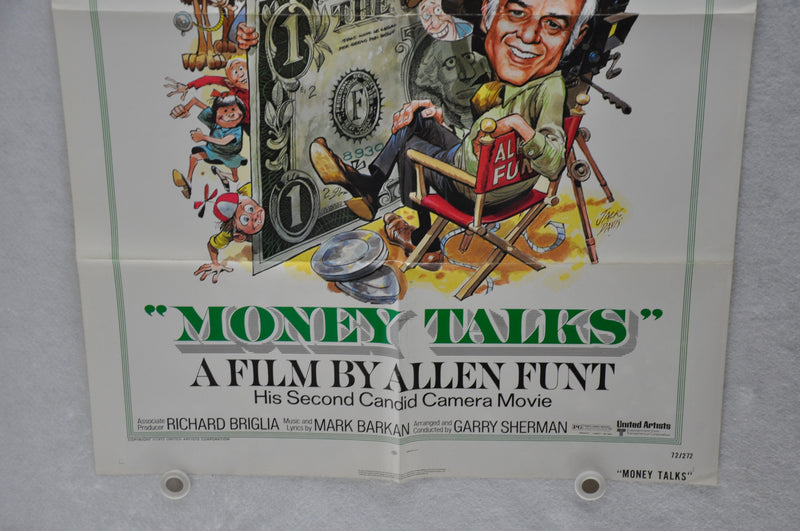 1972 Money Talks Original 1SH Movie Poster 27 x 41 Muhammad Ali, David McHarris,   - TvMovieCards.com