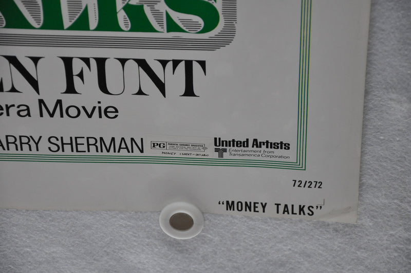 1972 Money Talks Original 1SH Movie Poster 27 x 41 Muhammad Ali, David McHarris,   - TvMovieCards.com