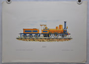 Casa Editrice Capitol 1861 2-4-0 Locomotive Marcy Henry Art Print 17 x 23   - TvMovieCards.com