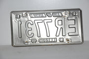 1968 Illinois License Plate #ER7731 Passenger Car Original Tag YOM Rat Rod   - TvMovieCards.com