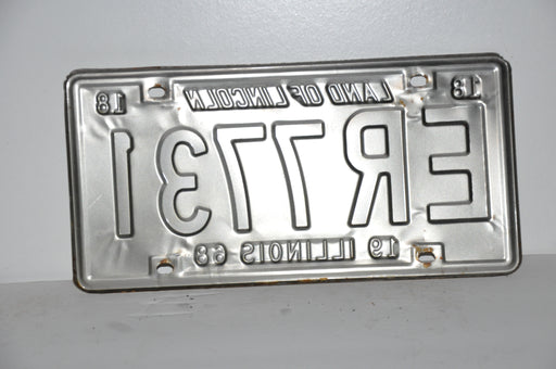1968 Illinois License Plate #ER7731 Passenger Car Original Tag YOM Rat Rod   - TvMovieCards.com