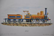 Casa Editrice Capitol 1861 2-4-0 Locomotive Marcy Henry Art Print 17 x 23   - TvMovieCards.com
