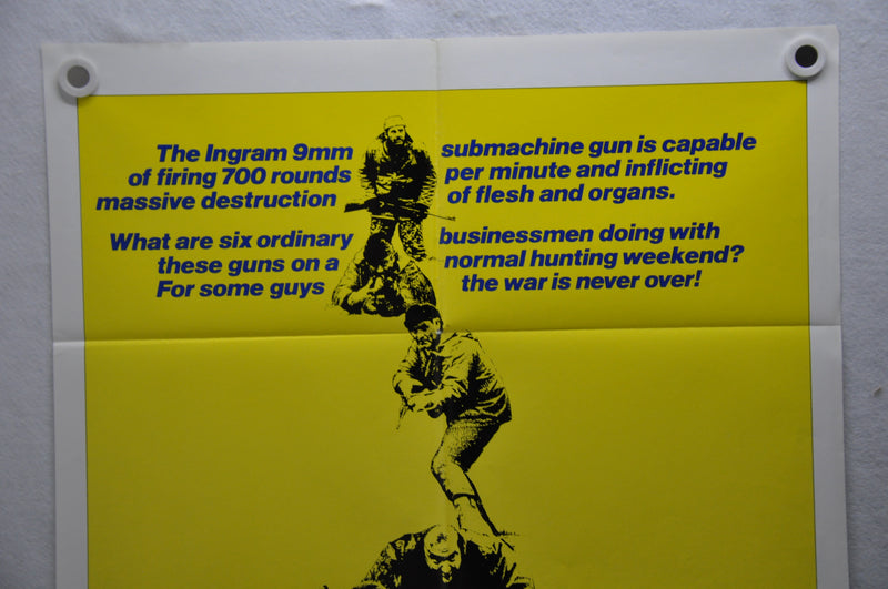 1976 Shoot Original 1SH Movie Poster 27 x 41 Cliff Robertson, Ernest Borgnine   - TvMovieCards.com