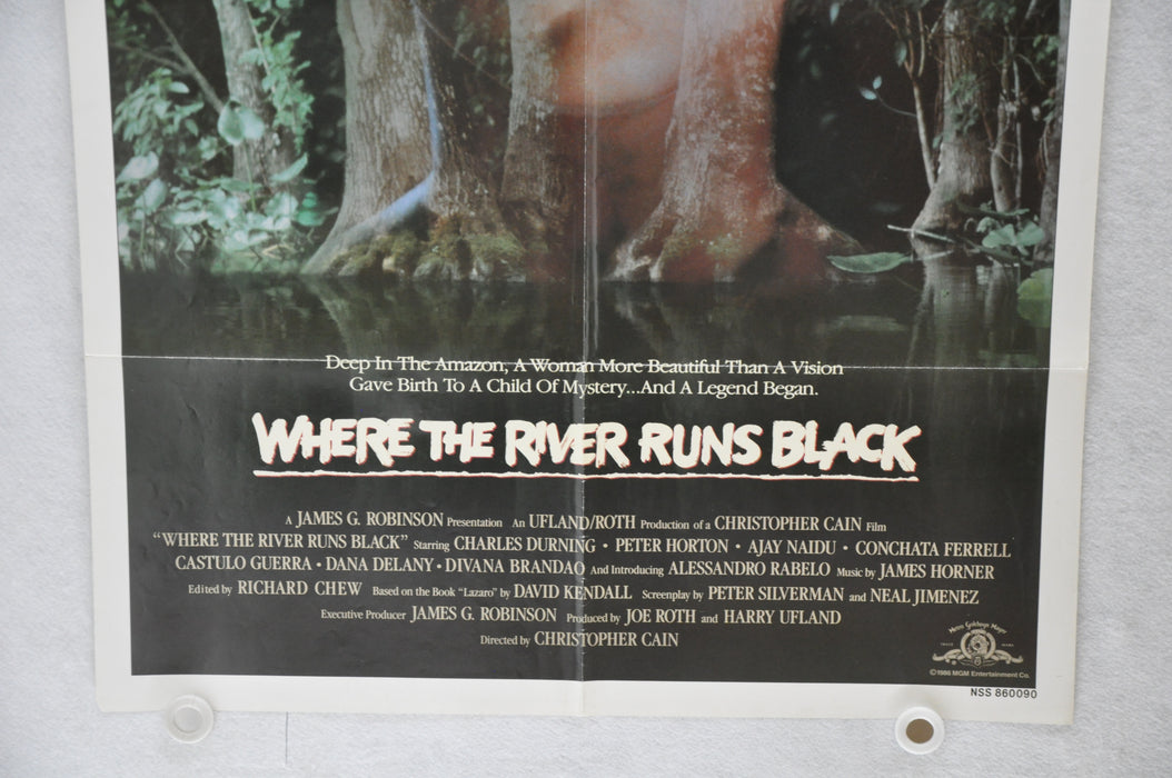 1986 Where the River Runs Black Original 1SH Movie Poster 27 x41 Charles Durning   - TvMovieCards.com