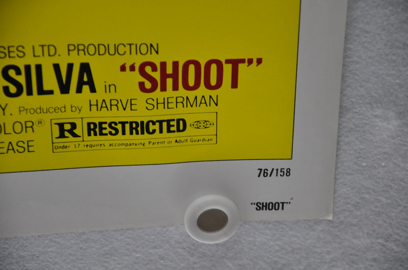 1976 Shoot Original 1SH Movie Poster 27 x 41 Cliff Robertson, Ernest Borgnine   - TvMovieCards.com