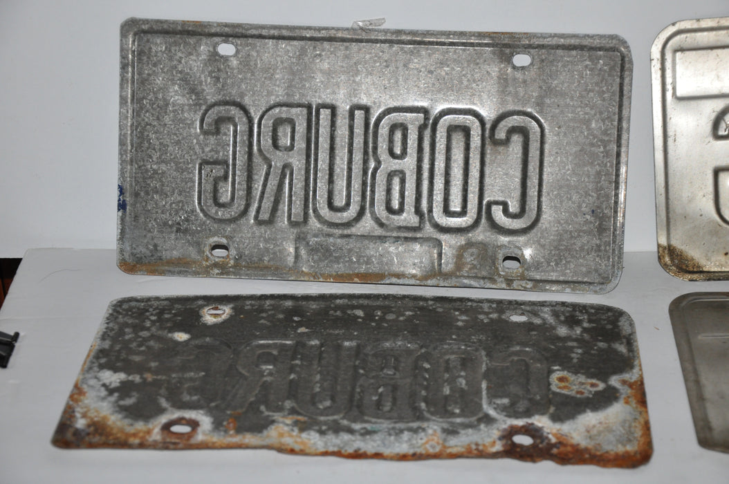 1979/1985 Illinois License Plate Vanity Pair #COBURG Passenger Tag YOM Rat Rod   - TvMovieCards.com