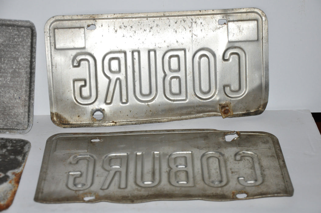 1979/1985 Illinois License Plate Vanity Pair #COBURG Passenger Tag YOM Rat Rod   - TvMovieCards.com