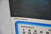 Yugoslavia Airlines Olympics Travel Poster JAT September 1983 Calendar 26" x 38"   - TvMovieCards.com