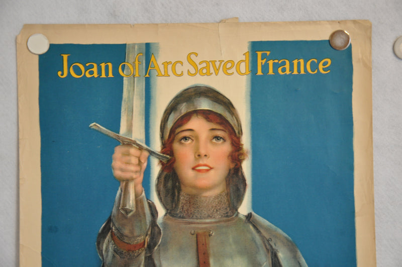 World War I "Joan of Arc Saved France" Propaganda War Poster (20" X 30")   - TvMovieCards.com