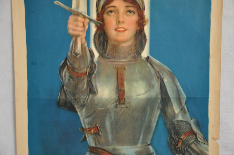 World War I "Joan of Arc Saved France" Propaganda War Poster (20" X 30")   - TvMovieCards.com