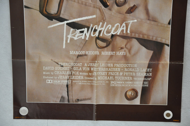 1983 Trenchcoat Original 1SH Movie Poster 27 x 41 Margot Kidder Robert Hays   - TvMovieCards.com
