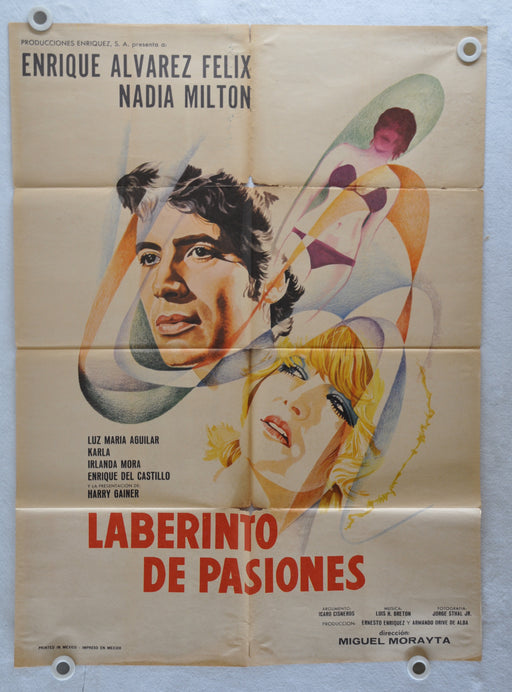 1975 Laberinto de Pasiones Original 1SH Movie Poster Enrique Álvarez Félix   - TvMovieCards.com