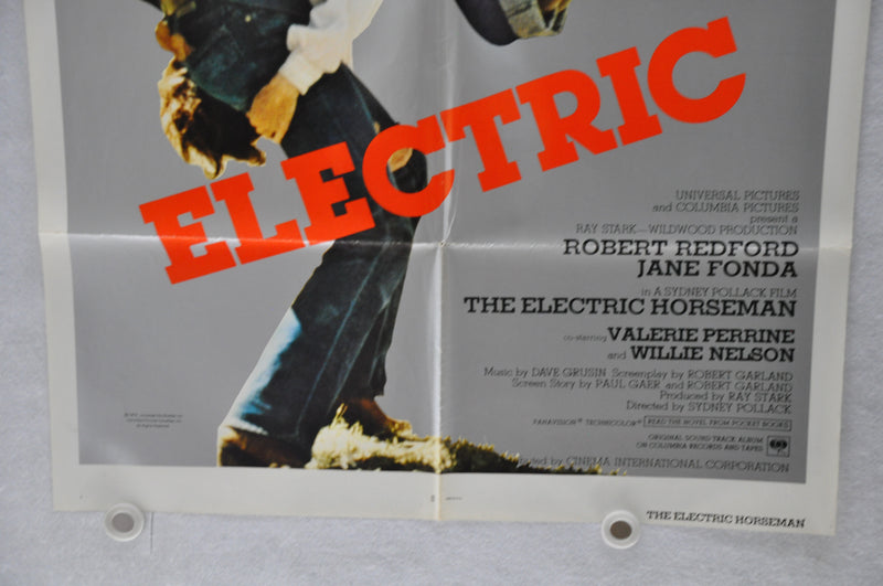 1979 The Electric Horseman Original 1SH Movie Poster 27 x 41 Robert Redford   - TvMovieCards.com