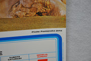 Yugoslavia Airlines Olympics Travel Poster JAT June 1983 Calendar 26" x 38"   - TvMovieCards.com