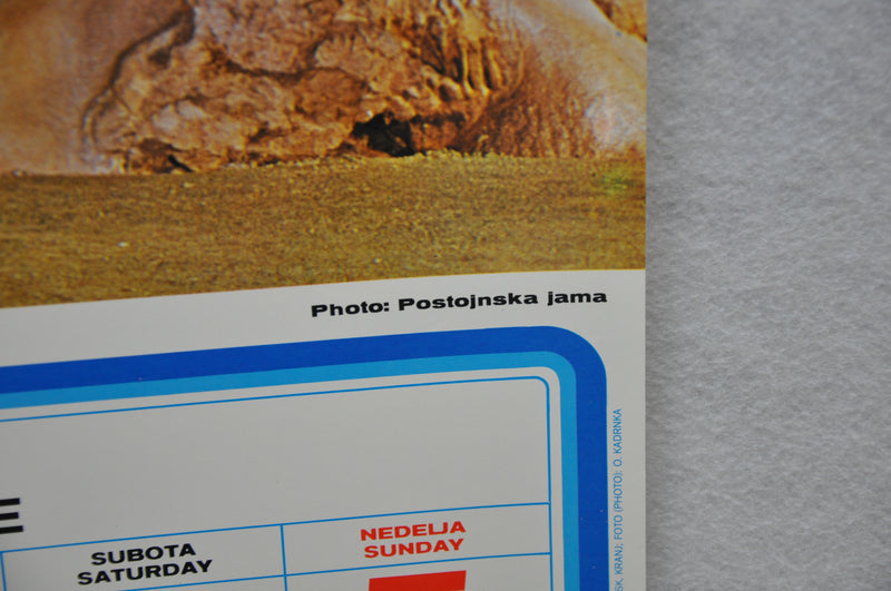 Yugoslavia Airlines Olympics Travel Poster JAT June 1983 Calendar 26" x 38"   - TvMovieCards.com
