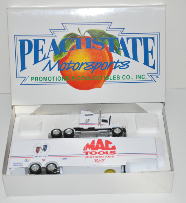 Peachstate Motor Sports Mac Tools Harry Gant Diecast Drop Bed Trailer Truck   - TvMovieCards.com