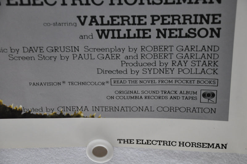 1979 The Electric Horseman Original 1SH Movie Poster 27 x 41 Robert Redford   - TvMovieCards.com