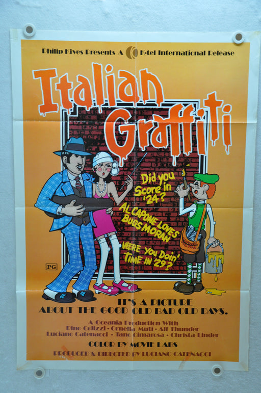 1973 Italian Graffiti Original 1SH Movie Poster 27 x41 Pino Colizzi Ornella Muti   - TvMovieCards.com