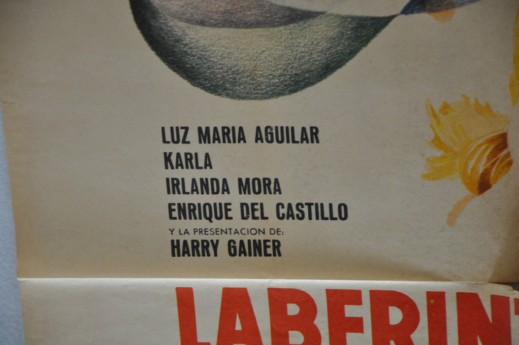 1975 Laberinto de Pasiones Original 1SH Movie Poster Enrique Álvarez Félix   - TvMovieCards.com