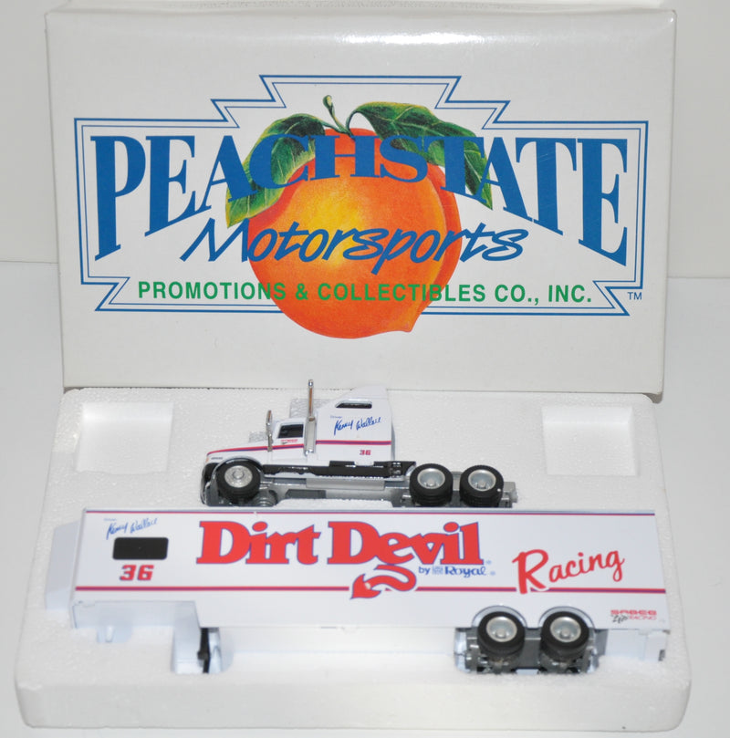Peachstate Motor Sports Kenny Wallace #36 Dirt Devil Drop Bed Trailer Truck   - TvMovieCards.com