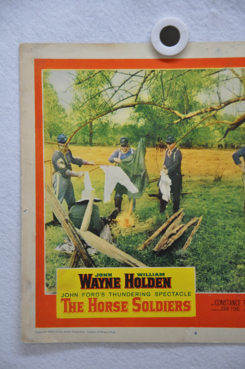 The Horse Soldiers Lobby Card #6 Movie Poster John Wayne William Holden   - TvMovieCards.com