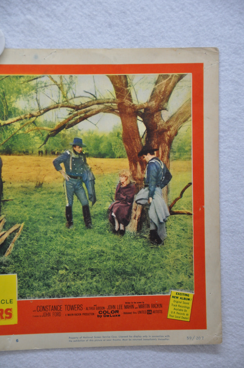 The Horse Soldiers Lobby Card #6 Movie Poster John Wayne William Holden   - TvMovieCards.com