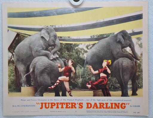 Jupiter's Darling Lobby Card #7 Movie Poster Esther Williams, Howard Keel   - TvMovieCards.com