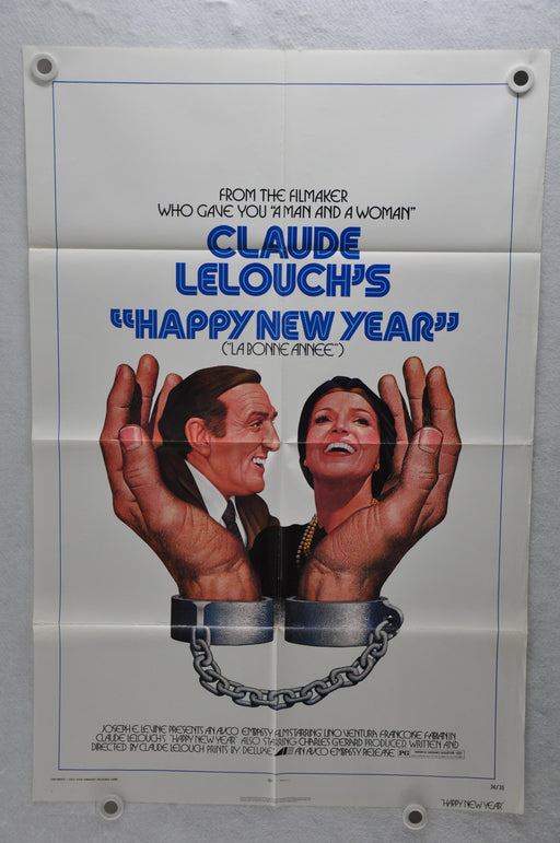 1973 Happy New Year Original 1SH Movie Poster 27 x 41 Lino Ventura Fabian   - TvMovieCards.com