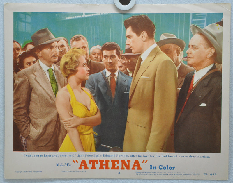 Athena Lobby Card #2 Movie Poster Jane Powell, Debbie Reynolds, Virginia Gibson   - TvMovieCards.com