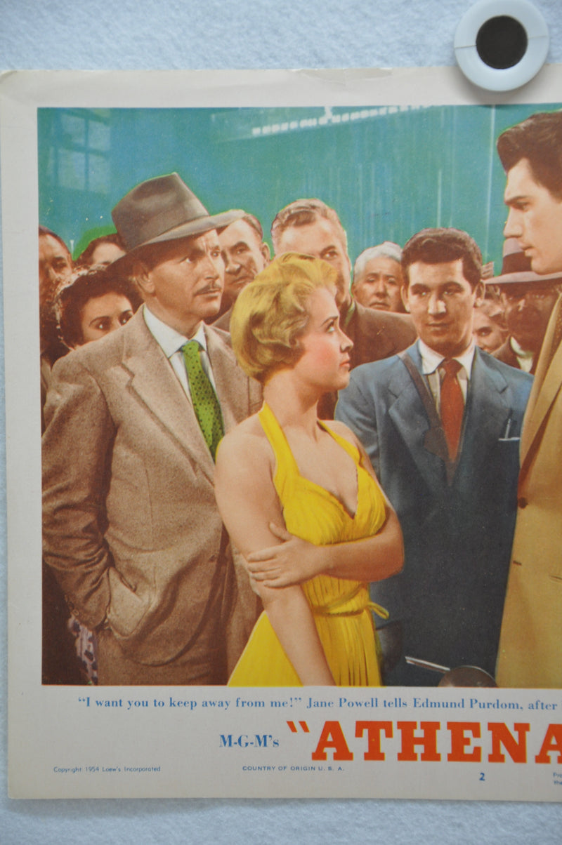 Athena Lobby Card #2 Movie Poster Jane Powell, Debbie Reynolds, Virginia Gibson   - TvMovieCards.com