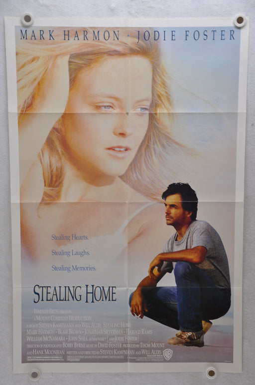 1988 Stealing Home Original 1SH Movie Poster 27 x 41 Mark Harmon Jodie Foster   - TvMovieCards.com