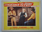 Stagecoach to Fury Lobby Card #4 Movie Poster Forrest Tucker, Mari Blanchard   - TvMovieCards.com