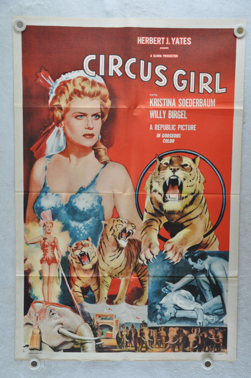 1956 Circus Girl Original 1SH Movie Poster Kristina Söderbaum Willy Birgel   - TvMovieCards.com
