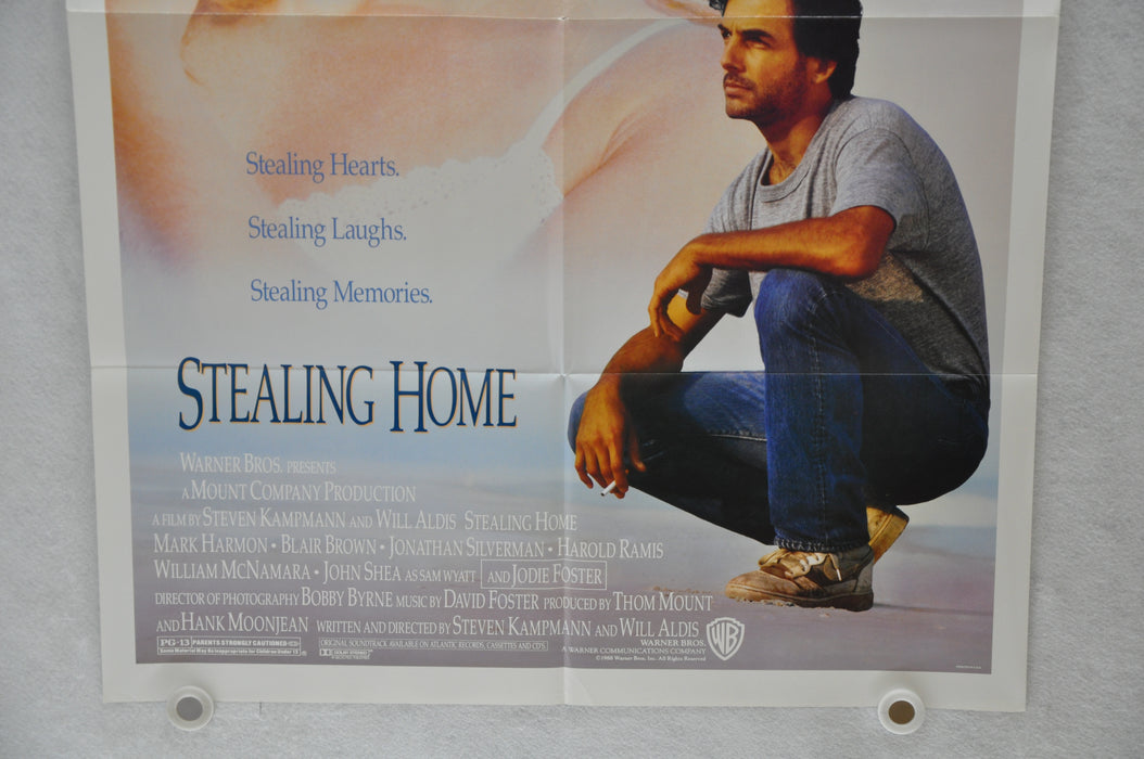 1988 Stealing Home Original 1SH Movie Poster 27 x 41 Mark Harmon Jodie Foster   - TvMovieCards.com