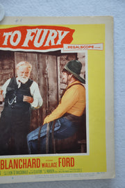 Stagecoach to Fury Lobby Card #4 Movie Poster Forrest Tucker, Mari Blanchard   - TvMovieCards.com