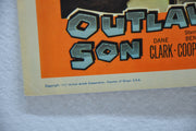 Outlaw's Son Lobby Card #5 Movie Poster Dane Clark, Ben Cooper, Lori Nelson   - TvMovieCards.com