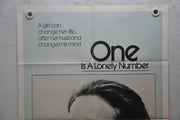 1972 One is a Lonely Number Original 1SH Movie Poster 27 x 41 Trish Van Devere   - TvMovieCards.com