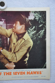 The House of the Seven Hawks Lobby Card #7 Movie Poster Robert Taylor   - TvMovieCards.com