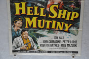 1957 Hell Ship Mutiny Original 1SH Movie Poster Jon Hall, John Carradine, Peter   - TvMovieCards.com