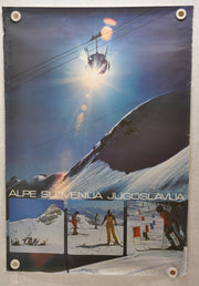 Vintage 1977 Yugoslavia Travel Poster "Alpe Slovenija" 26.5" x 38.5"   - TvMovieCards.com