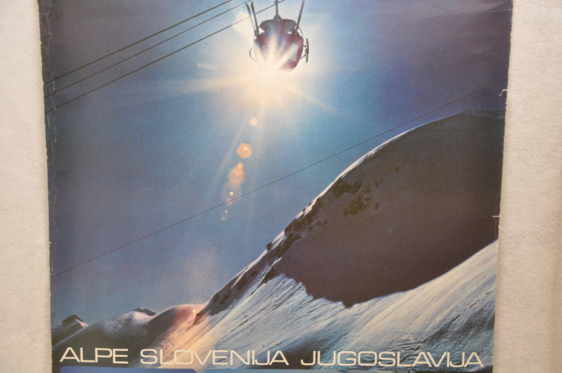 Vintage 1977 Yugoslavia Travel Poster "Alpe Slovenija" 26.5" x 38.5"   - TvMovieCards.com