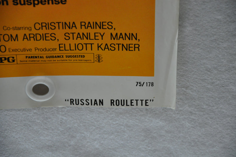 1975 Russian Roulette Original 1SH Movie Poster 27 x 41 George Segal   - TvMovieCards.com