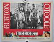 Becket 1964 Lobby Card #8 Movie Poster  Richard Burton, Peter O'Toole   - TvMovieCards.com